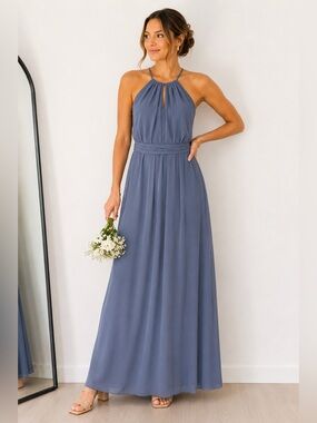 amsale french blue bridesmaid dress Amsale Bridesmaid Dress Ronnie GB310S Olive